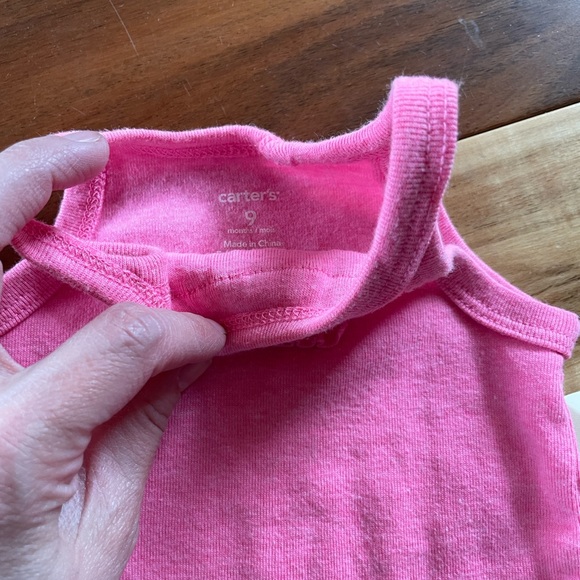 Pink Ruffled Kids Tank Top - Picture 2 of 2